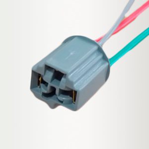 CONECTOR BOMBILLO P43 (PLASTICO) GRIS - PAQ 10