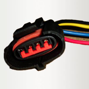 CONECTOR MOTOR LIMPIAPARABRISA FORD 4 CABLES (BOBINA FORD 6 CIL AÑO 98-01)
