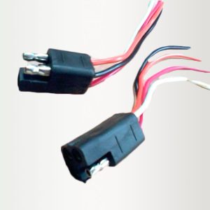CONECTOR 4 VIAS UNIVERSAL CUADRADO (MACHO-HEMBRA) DE GOMA  X5