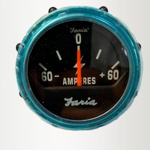 RELOJ AMPERIMETRO FARIA 12V CAJA AZUL