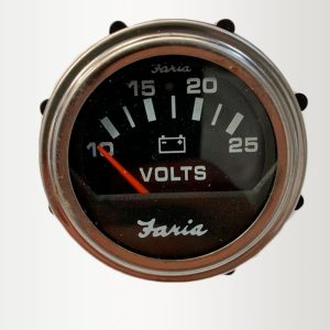RELOJ VOLTIMETRO 12V *EL TRISCO ES FONDO BLANCO*