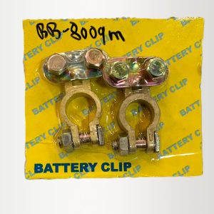 BORNES BRONCE AMARILLO P/CARROS + -