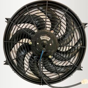 ELECTROVENTILADOR UNIVERSAL ASPA CURVA  14" 24V*